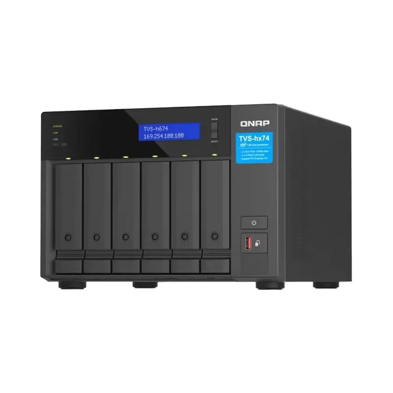 Applicable to QNAP TVS-h674T 6 Bay Bracket Enterprise High Capacity Network Storage NAS with USB SSD Interfaces for Data
