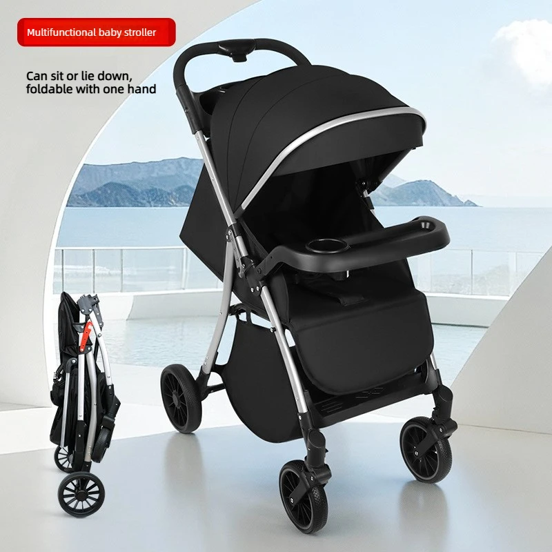 

One-way Baby Stroller, Can Be Reclined or Sit-down, One-click Folding,Lightweight, High-view Design,and Strong Shock Absorption.