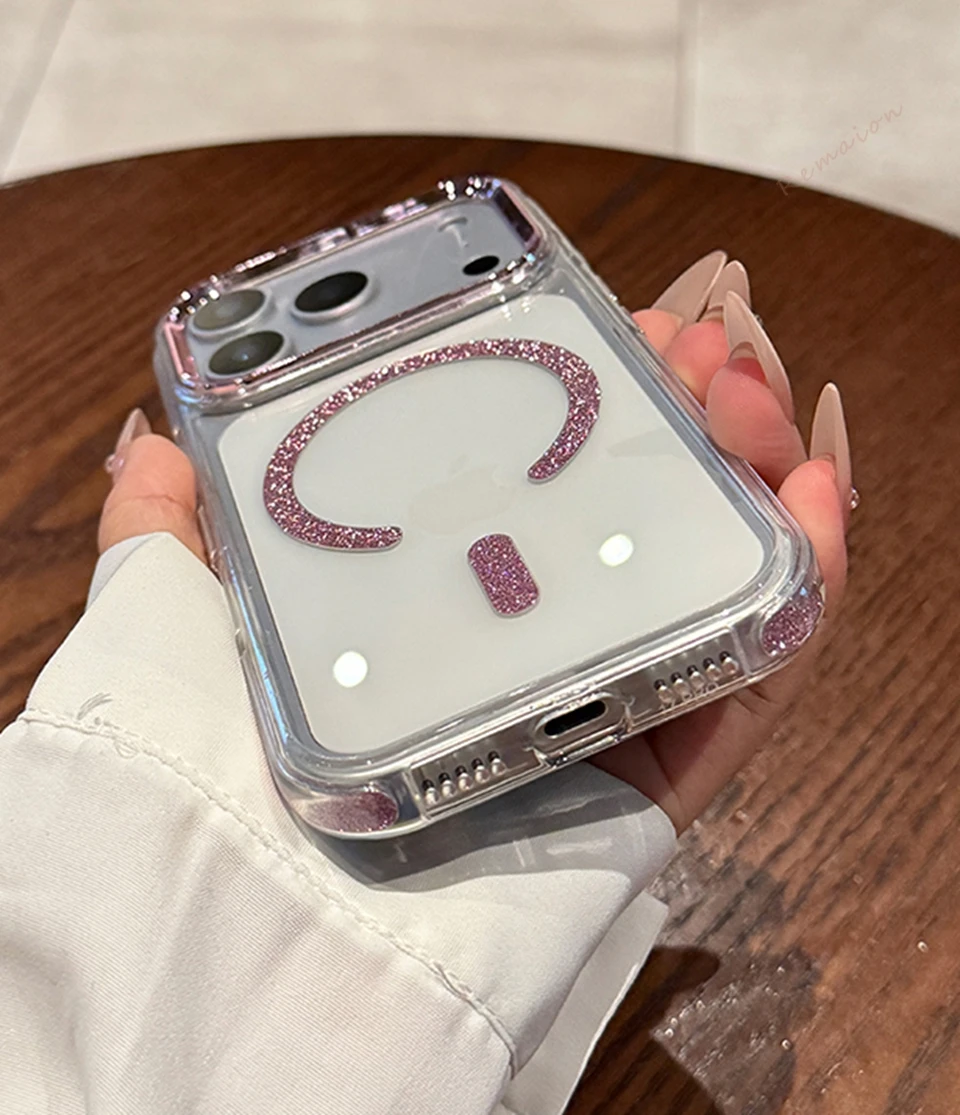 Bling Glitter Magnetic Phone C - Phone Cases Vape ulasan dan harga