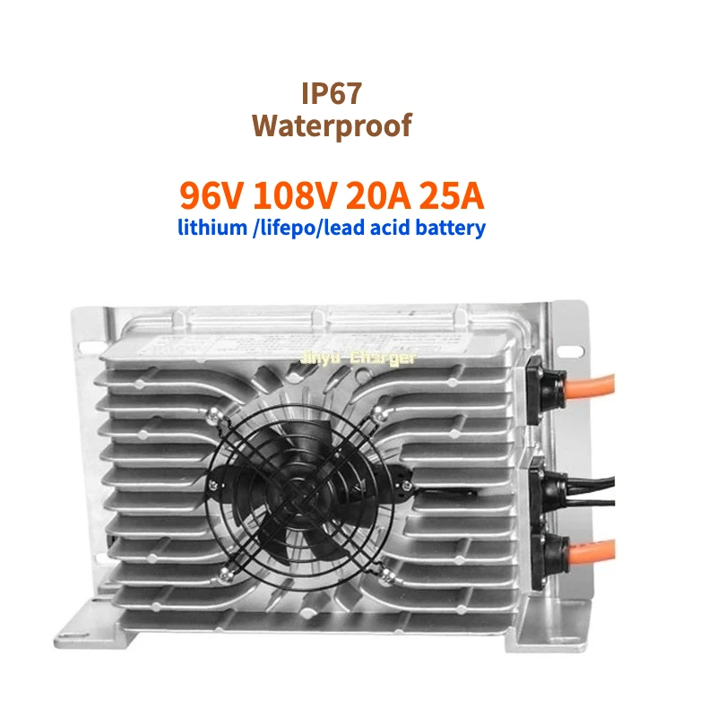 IP67 waterproof  96V 20A 25A 108V charger 126V 102.2v 113.4V 96.6V 116.8V 92.4v 117.6v 100.8V for lifepo4 lithium ion battery