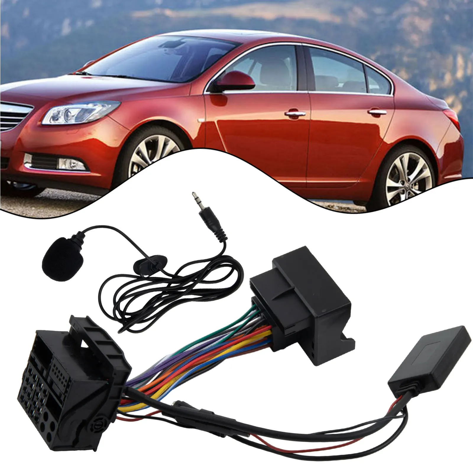 Car Wireless Adapter AUX External For Opel CD30 CDC40 CD70 DVD90 Music Receiver With Microphone BT Call Handsfree