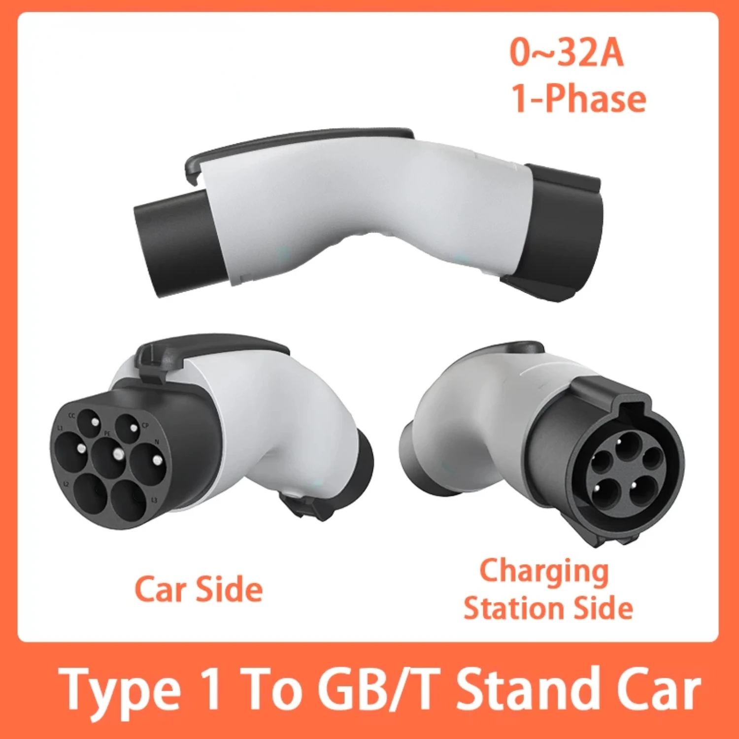 Type 1 To GBT Plug Adapter CCS1 To GBT  Y Accessories CCS1 Combo Adapter Electrical Appliances For Car Charger  Car