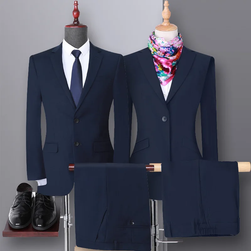 (125) Trajes unisex, trajes de negocios de alta gama para hombres, trajes formales de hotel, trajes para hombres y mujeres.