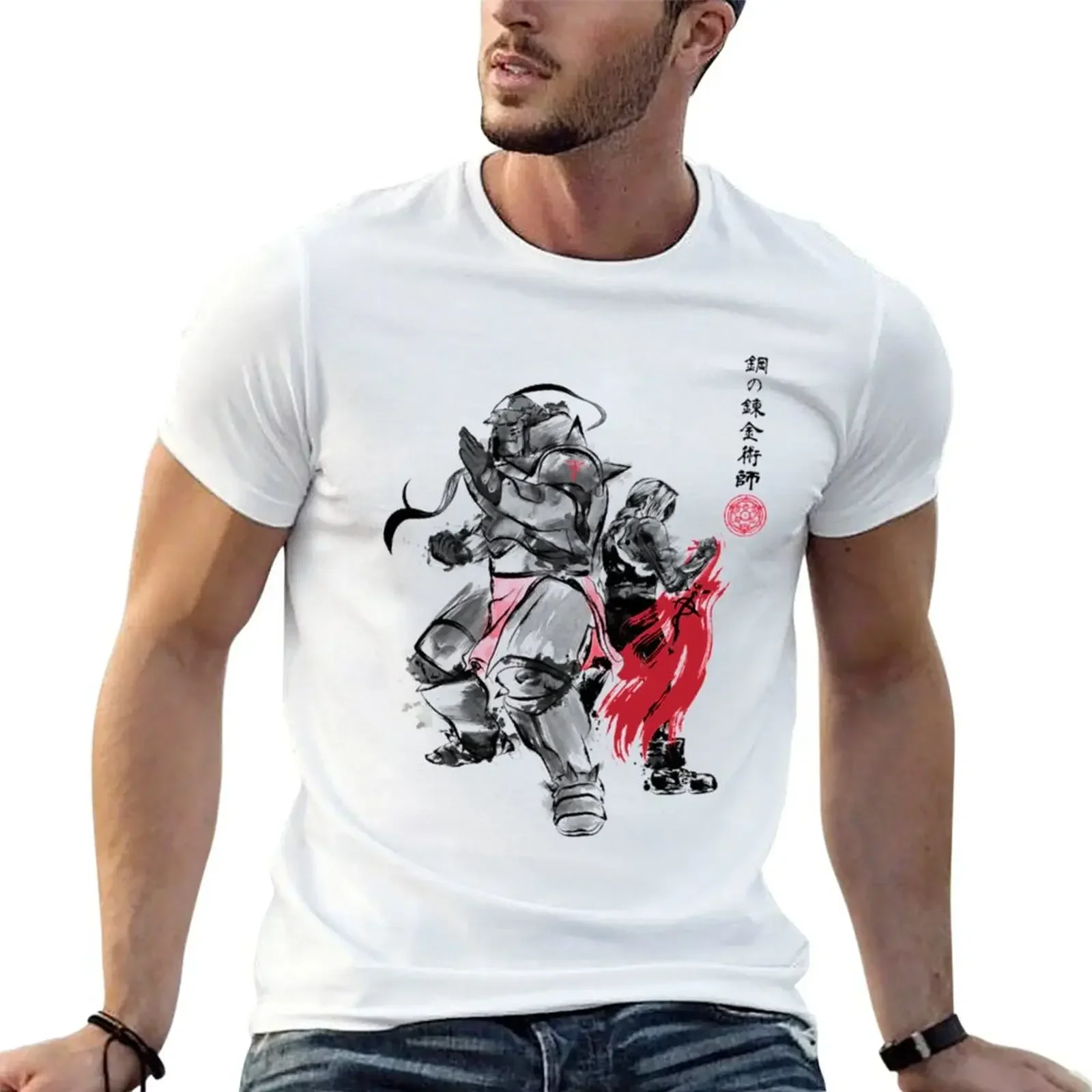 Full Metal Alchemist T-Shirt Short sleeve tee graphic tee shirt heavyweight t shirts for men