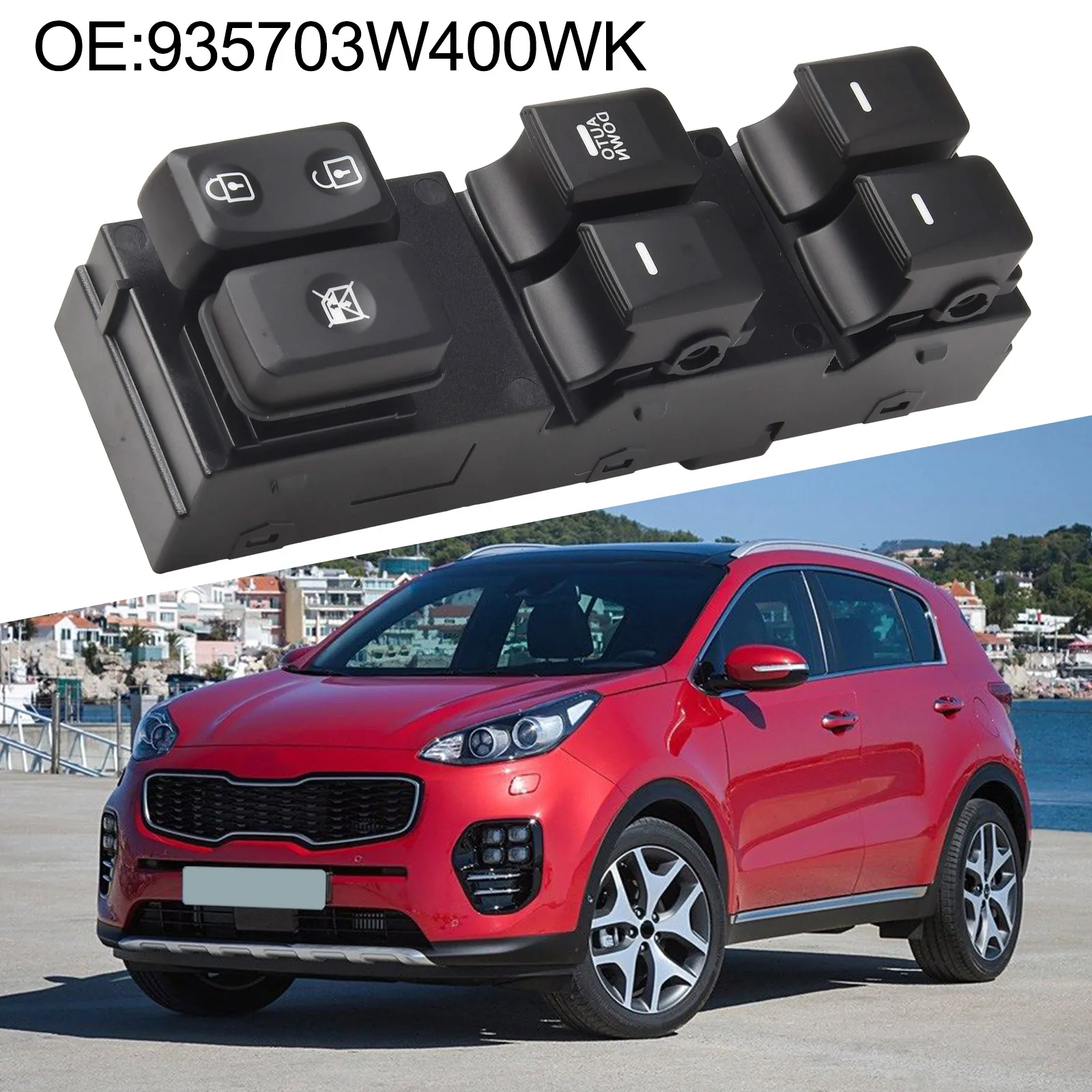 

Conveniently Designed Electric Window Control Switch for Kia For Sportage R from Year Range of 2011 to 2016 with Secure Fitment