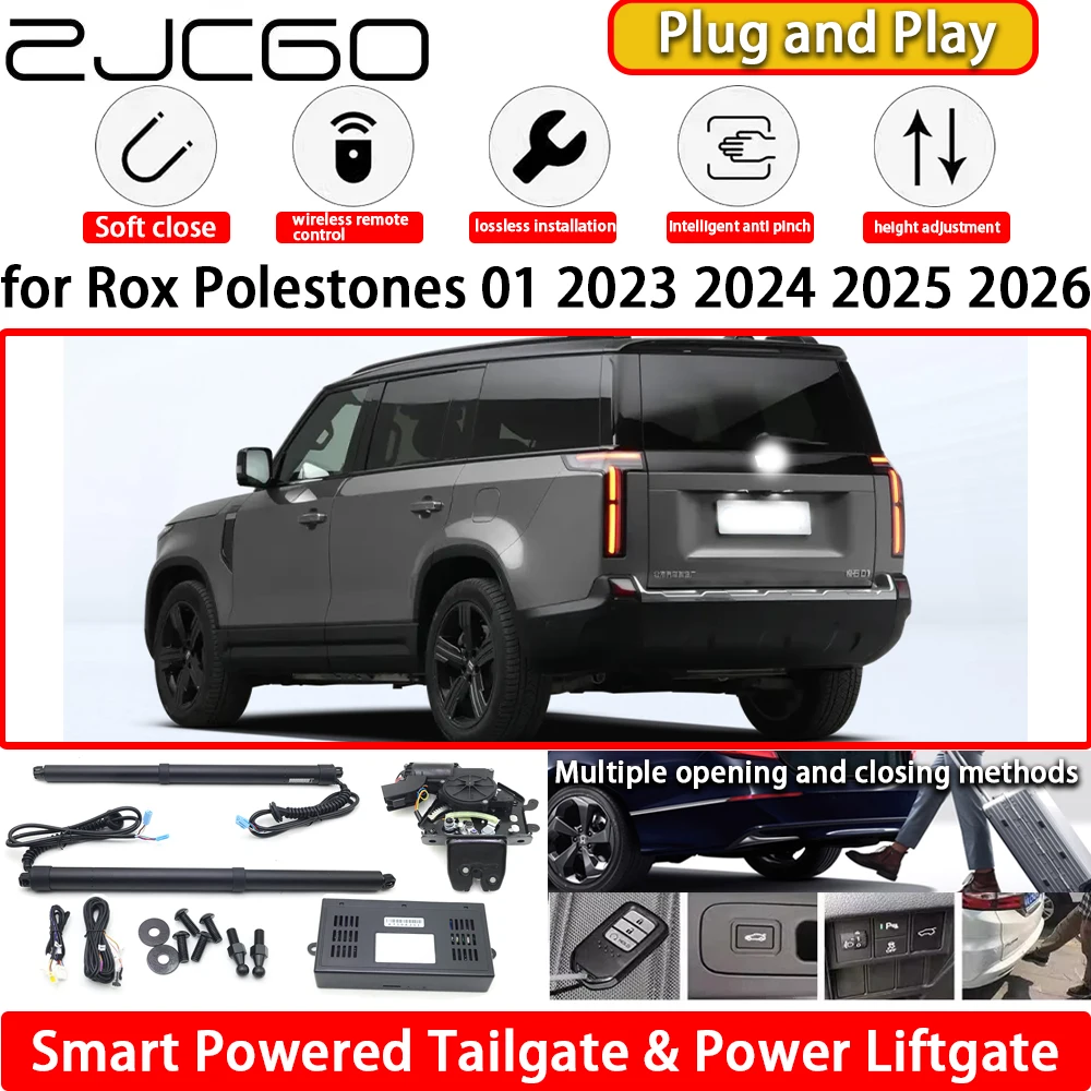 

ZJCGO for Rox Polestones 01 2023 2024 2025 2026 OEM Automatic Electric Powered Tailgate Power Liftgate Tail Gate Lift Kit System