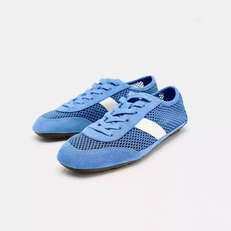 

AIYUQI 2026 Women's Flat Sneakers Anti-slip Lace-up Breathable Women Sandals Plus Size Mesh Fabric German Training Shoes female