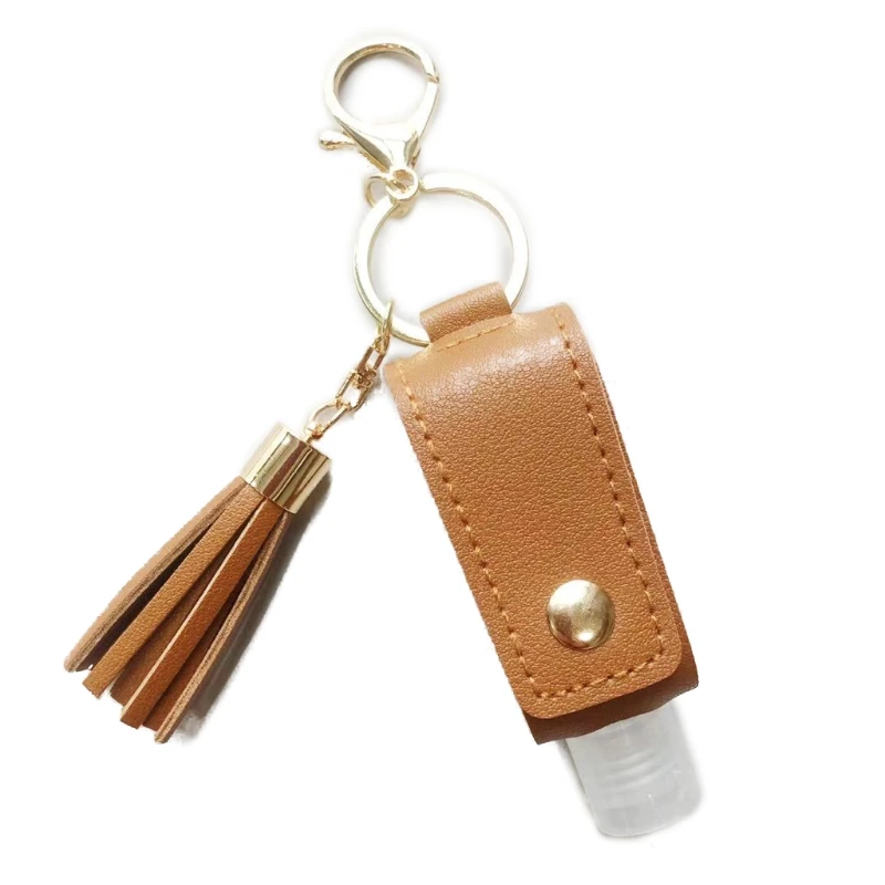 Empty TravelขวดพวงกุญแจแบบพกพาHand Sanitizerขวดพู่พวงกุญแจDropshipping