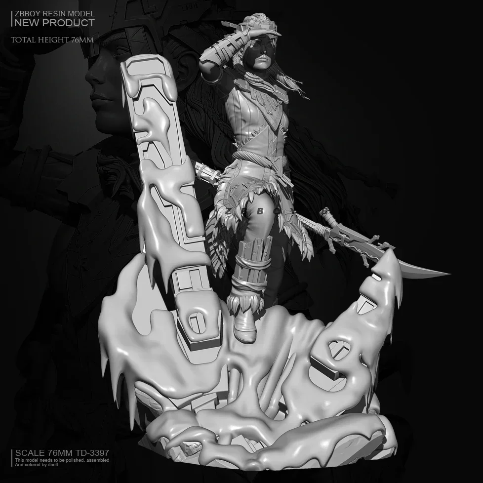 

Наборы моделей из смолы 76 мм, бесцветные и самособранные TD-3397