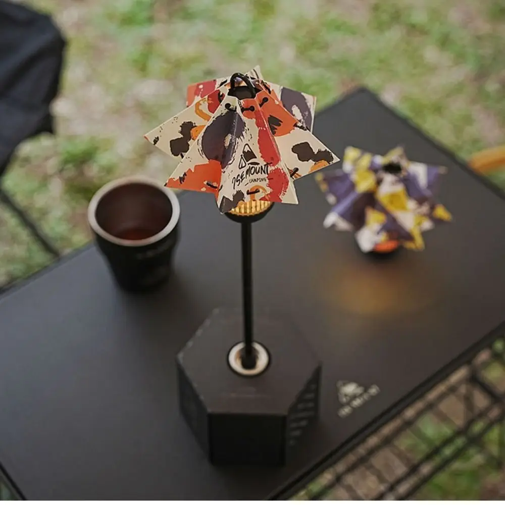 2pcs Made of Kraft Paper Outdoor Umbrella-shaped Lampshade Portable 14*7cm Spotlight Cover Decorative 5 Colors Foldable