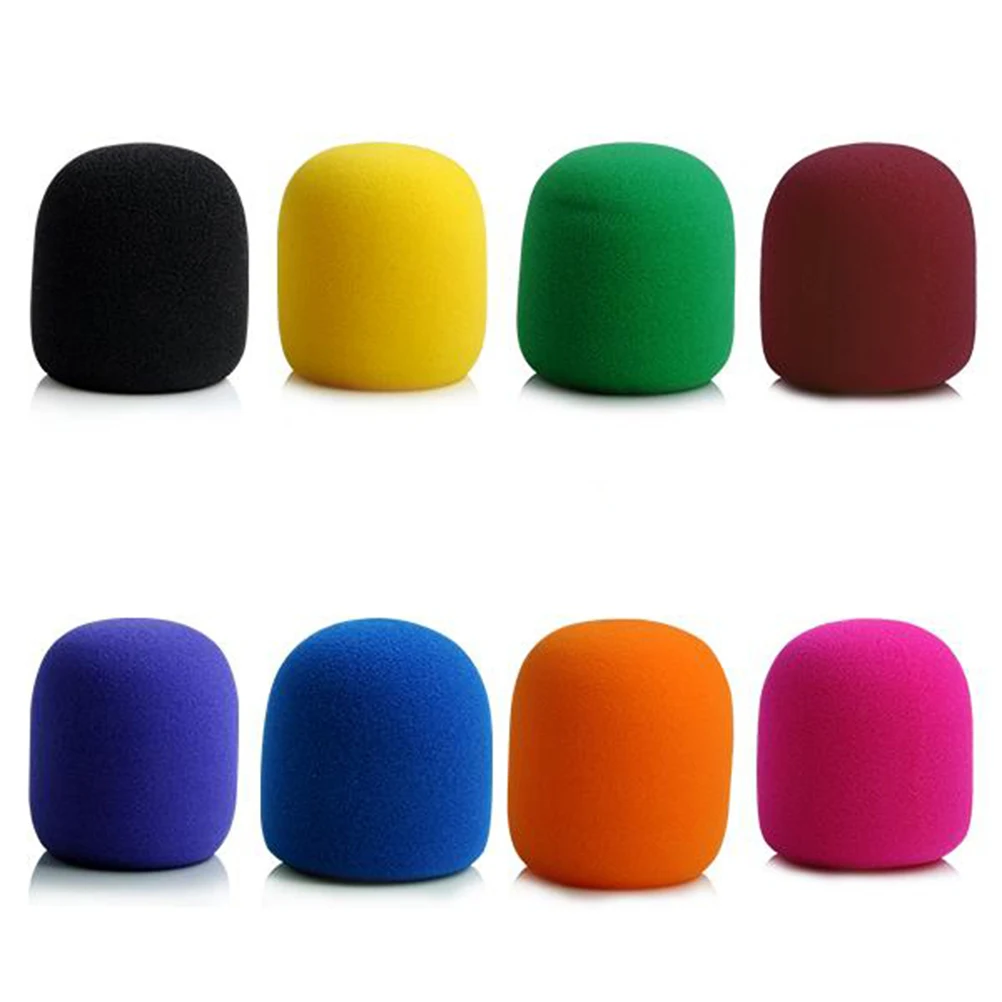 1Pcs Sponge Cover Microphone Replacement Cover Foam Set Wind Shield Thick Washable DJ Stage Mix Colors