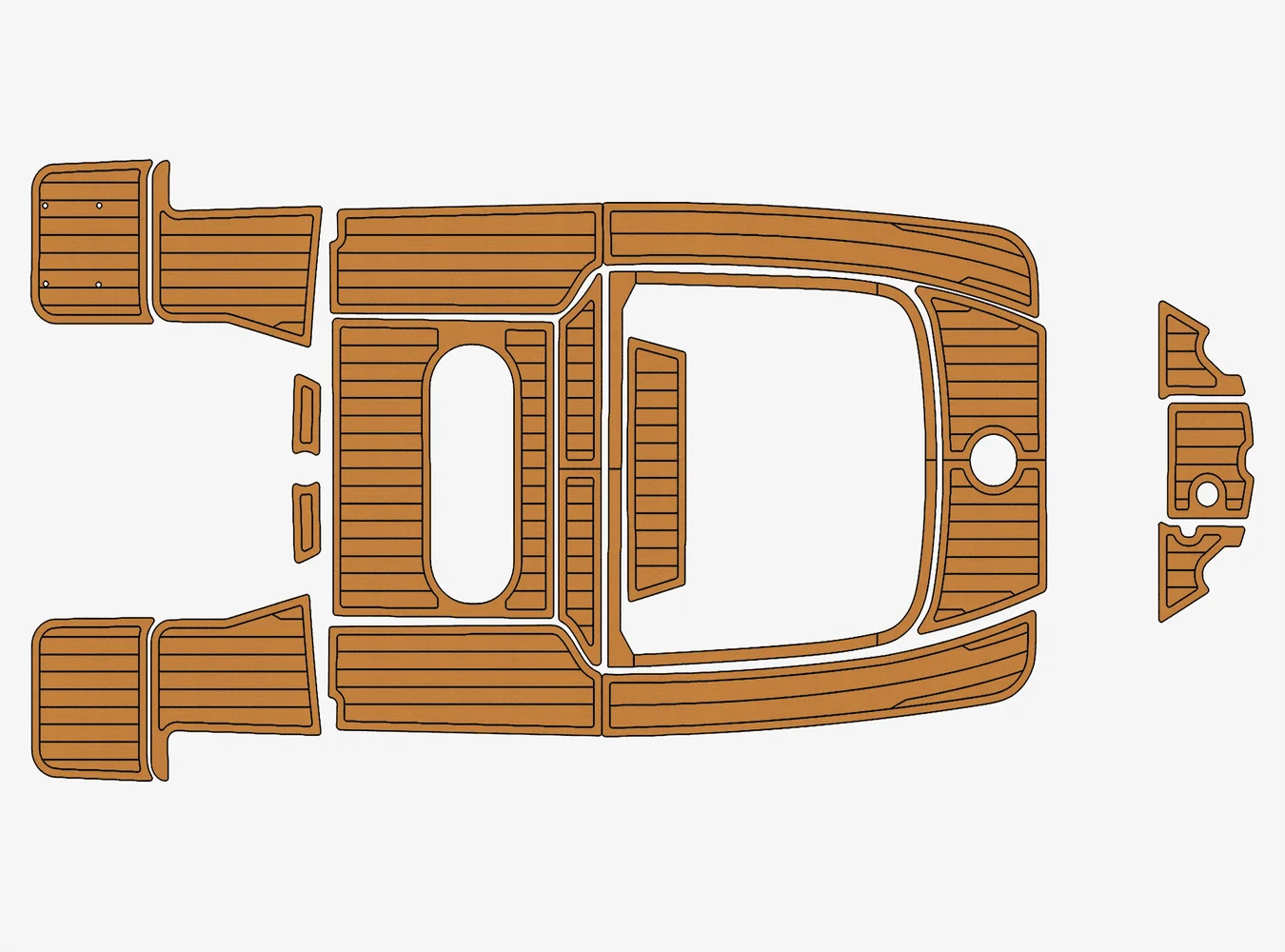 

2021, Quicksilver Activ Open, 1/4 дюйма, 6 мм, пена EVA, нескользящий морской коврик из тикового дерева из ПВХ, настил из тикового дерева, оздоровительный ковер, морской пол