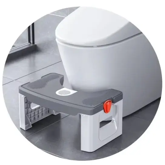 

Складной портативный табурет для унитаза для взрослых, компактный дизайн с нескользящей функцией для удобного использования в ванной комнате