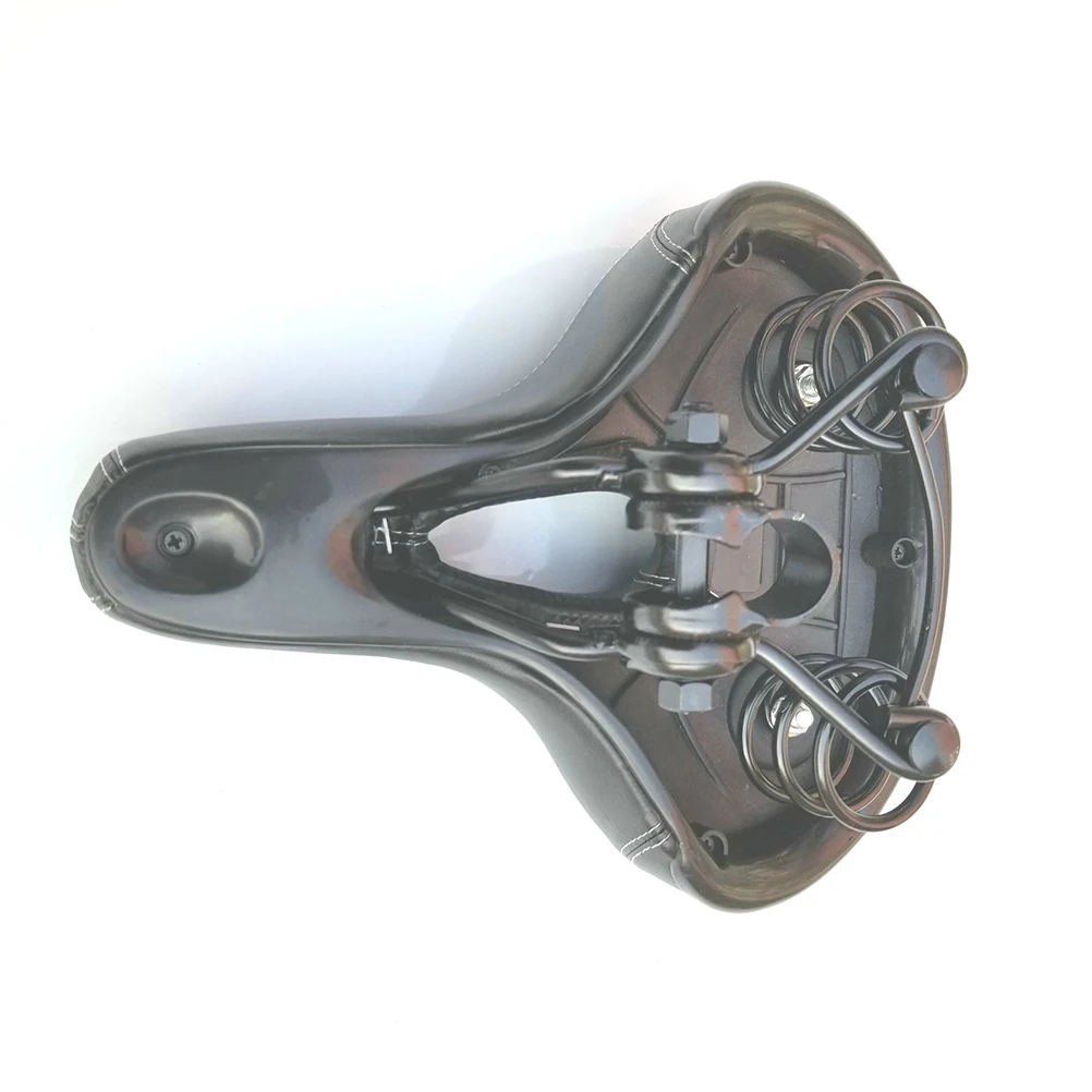 

Ergonomic Bike Seat For Road Mountain Cycling Saddle Comfortable Non-Slip Durable Wide Thicken Black Seat With Air Vent