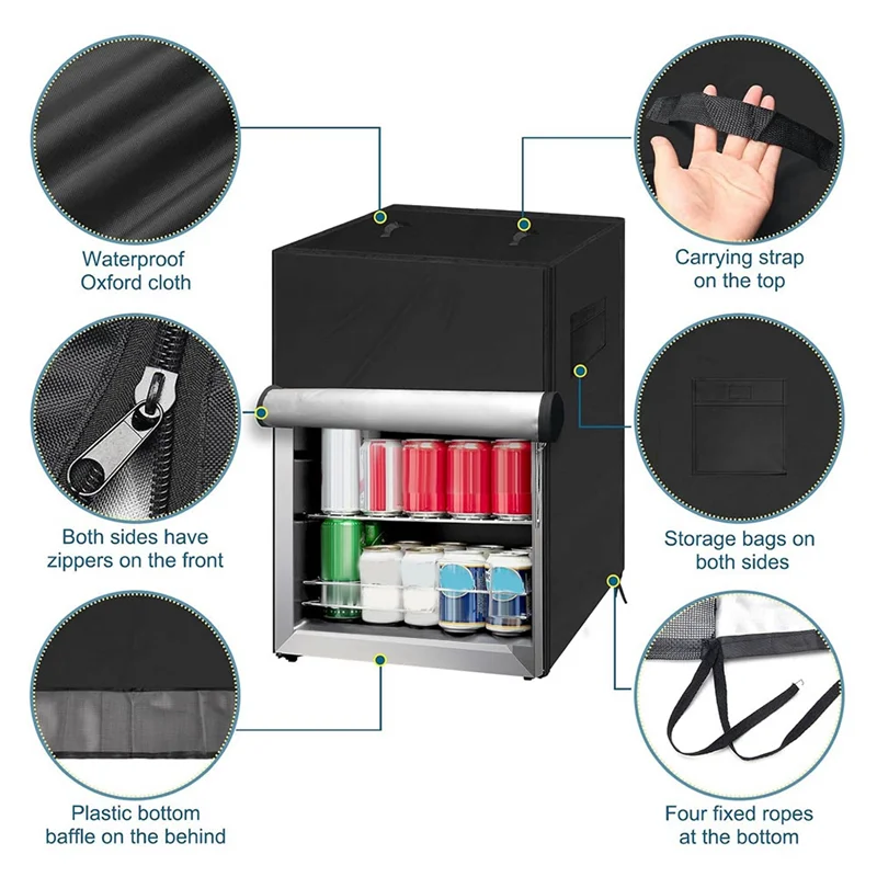 

M11K-крышка для уличного холодильника, защитная крышка для напитков, пива, холодильника для большинства компактных мини-морозильных камер 3,0