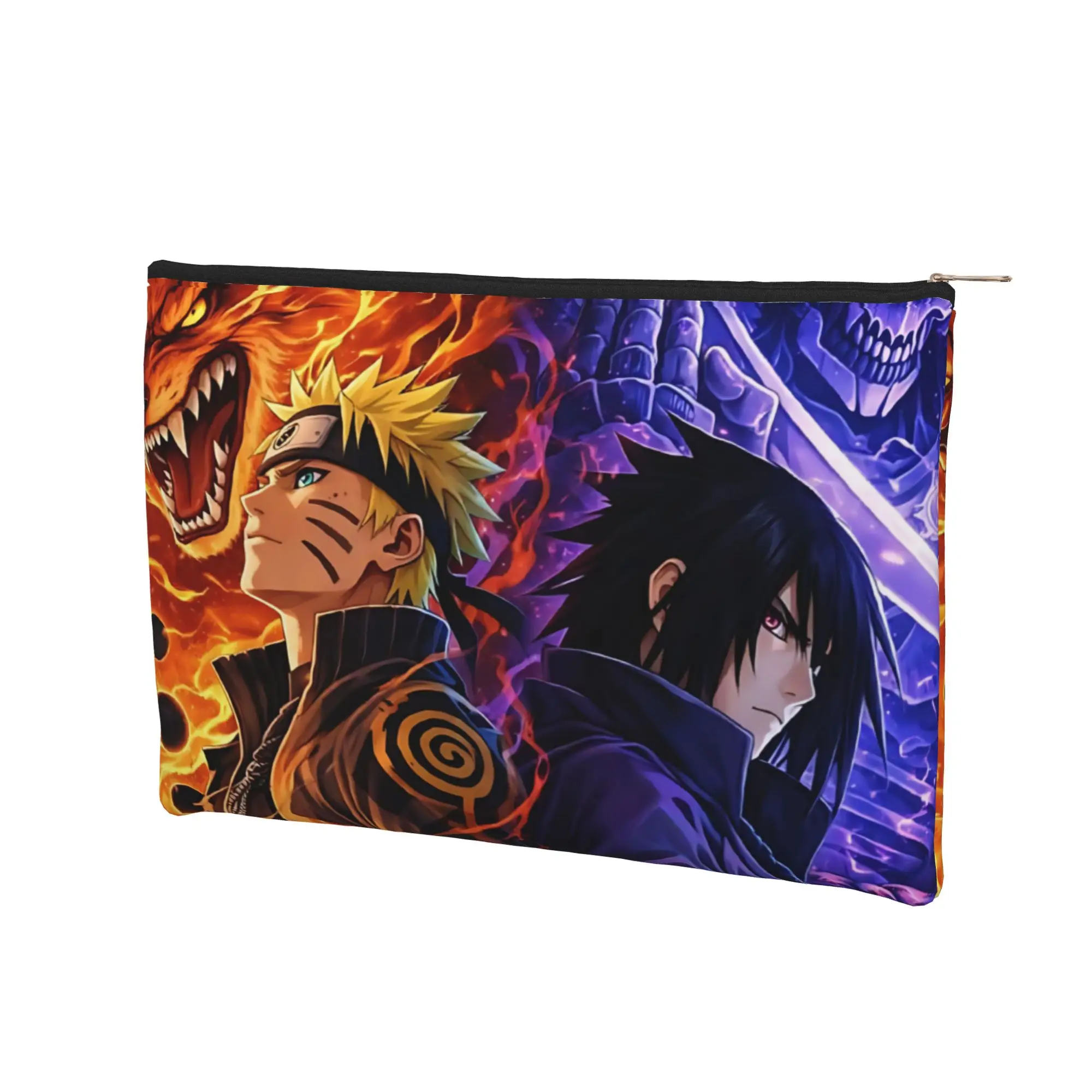 anime Stylish Cute pouch Naruto anime comic Makeup Bag  Toiletry Bag with Zipper Travel Essentials Bag