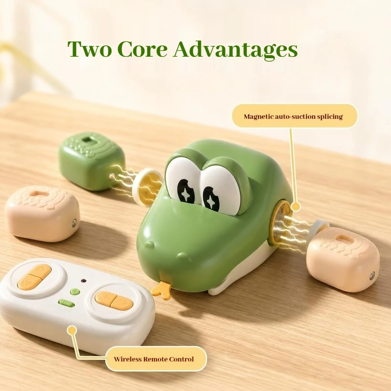 Generic Remote Control Snake Toy Magnetic Splicing Simulated Animal Interactive Educational Funny Game For Adults Family Party