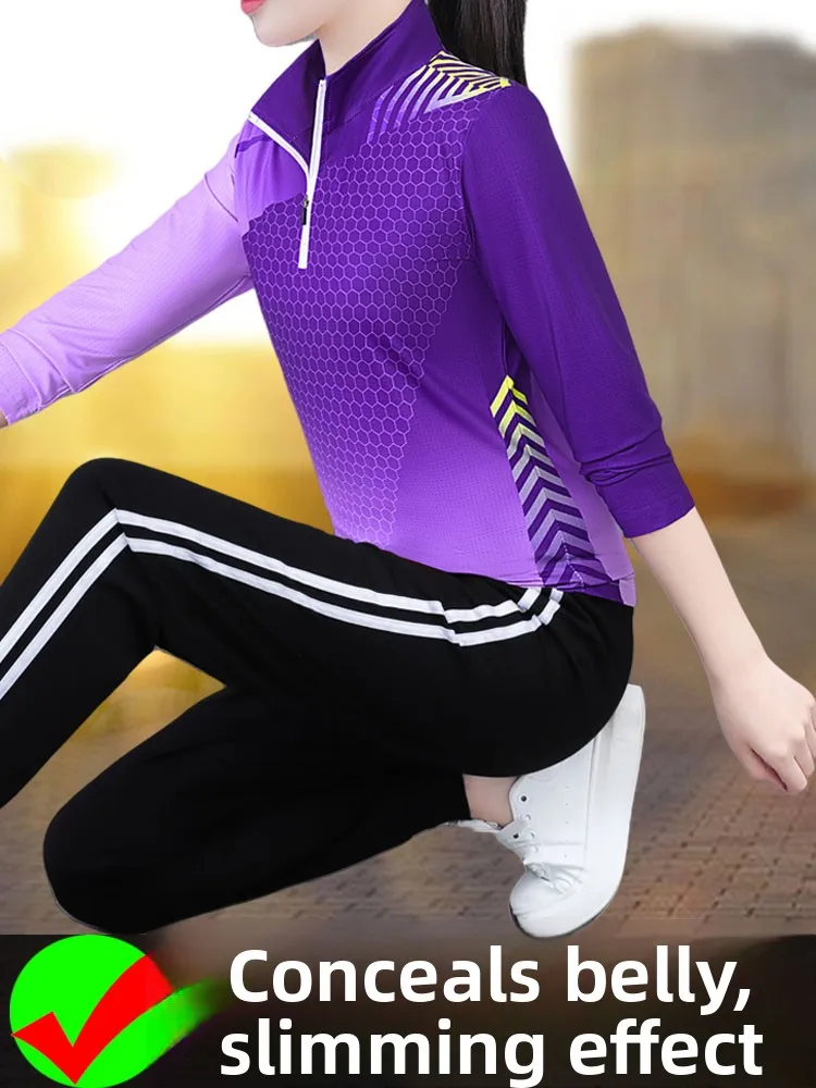 

Повседневный комплект спортивной одежды для женщин, новинка 2023 года, осенняя уличная рабочая одежда с логотипом и принтом, двухсекционный длинный костюм из полиэстера