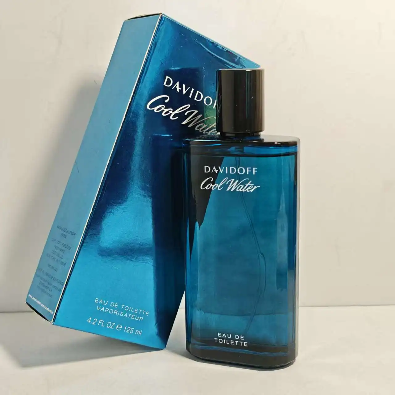 Davidoff Cool Water Eau de Toilette – Colonia Aromática para Hombre – Con Notas de Coriander, Menta, Lavanda y Ámbar – 4,2 Oz 125ml
