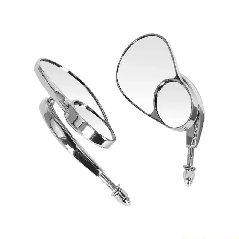 J0MA High Visibility Motorcycle Side Mirror Easy Installation Vibration Reduction Ridings Handlebar Mirror
