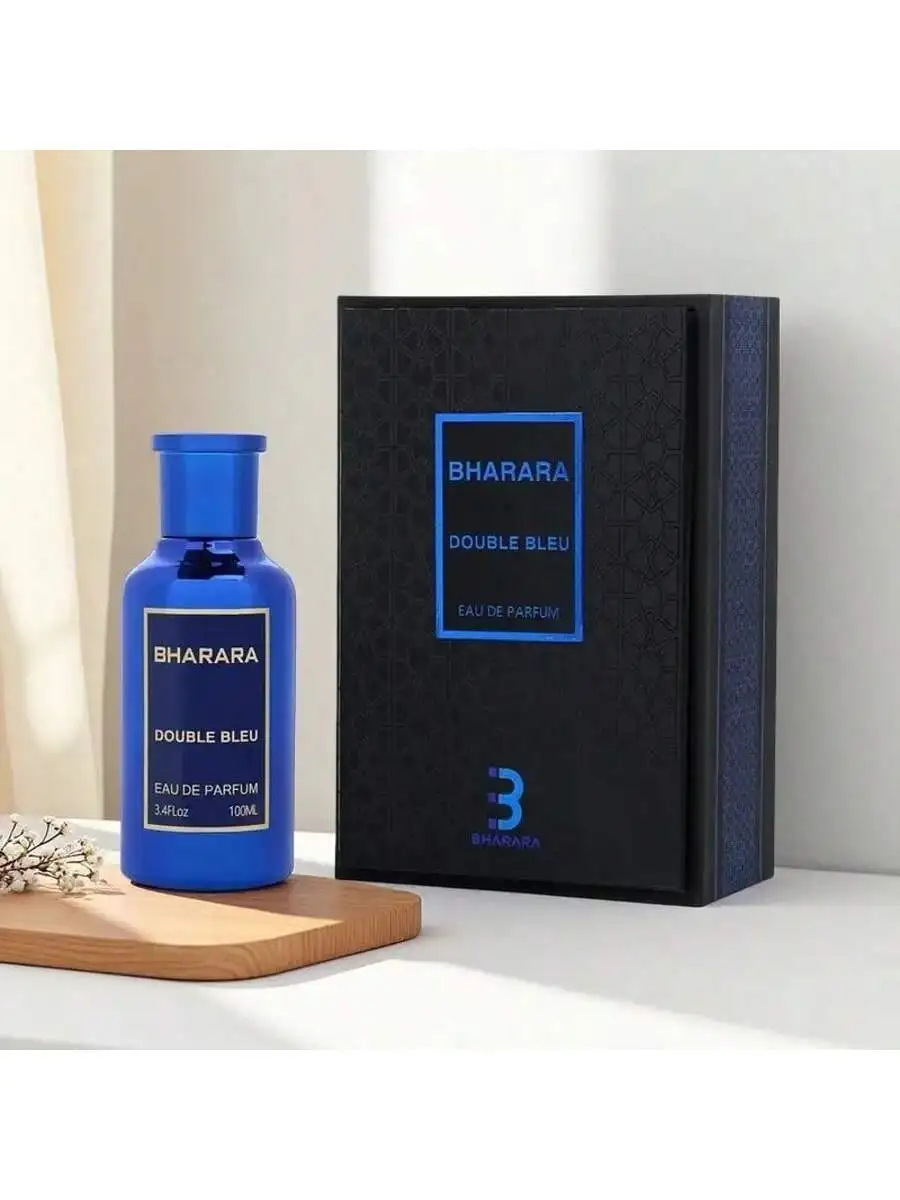 Bharara Double Bleu Pour Homme Edp Spray 100 مل (3.4 أونصة) من Bharara | الروائح المذكرية طازجة وطازجة ومائية تدوم طويلاً. #1