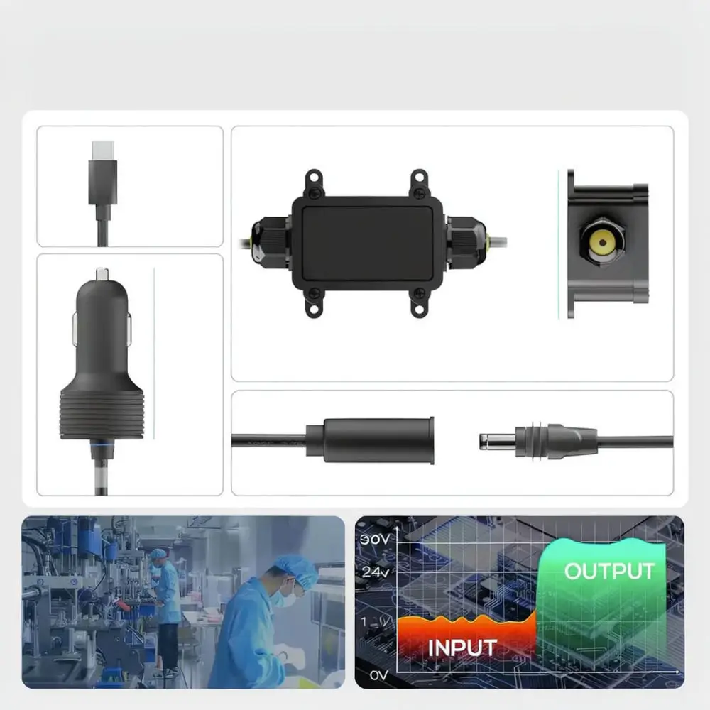 DC To DC Voltage Regulator 12V 24V Input To 30V Output For For Yinghuoxin Car Automotive Boost Power Charging Transformer