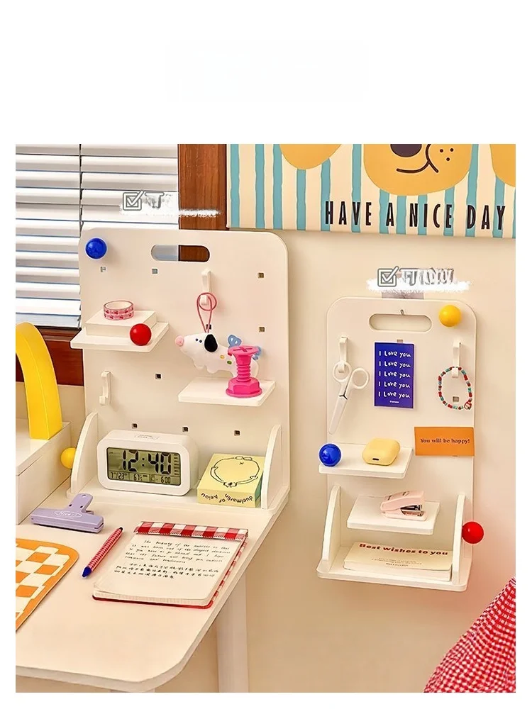 

U Mi LIVING Deee Desk Organizer Hole Board Desktop Storage Ra No Drilling Required Bedroom Workstation Arrangement