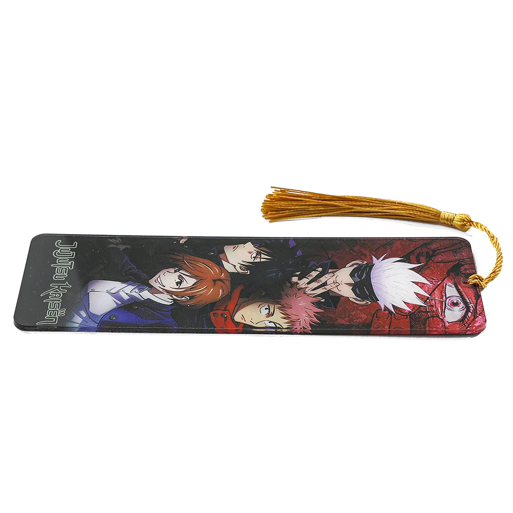 Jujutsu Anime Bookmark Kaisen Gojo Acrylic Satoru Anime Periphery for Girls Boys Fans Souvenir Readings Stationery Supplies Gift