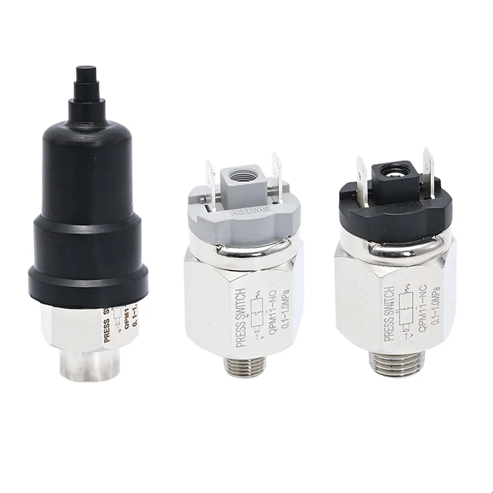 QPM11 Pneumatic Adjustable Pressure Switch QPM11-NO QPM11-NC 1/8 1/4 Compressor Hydraulic Diaphragm Automatic Controller