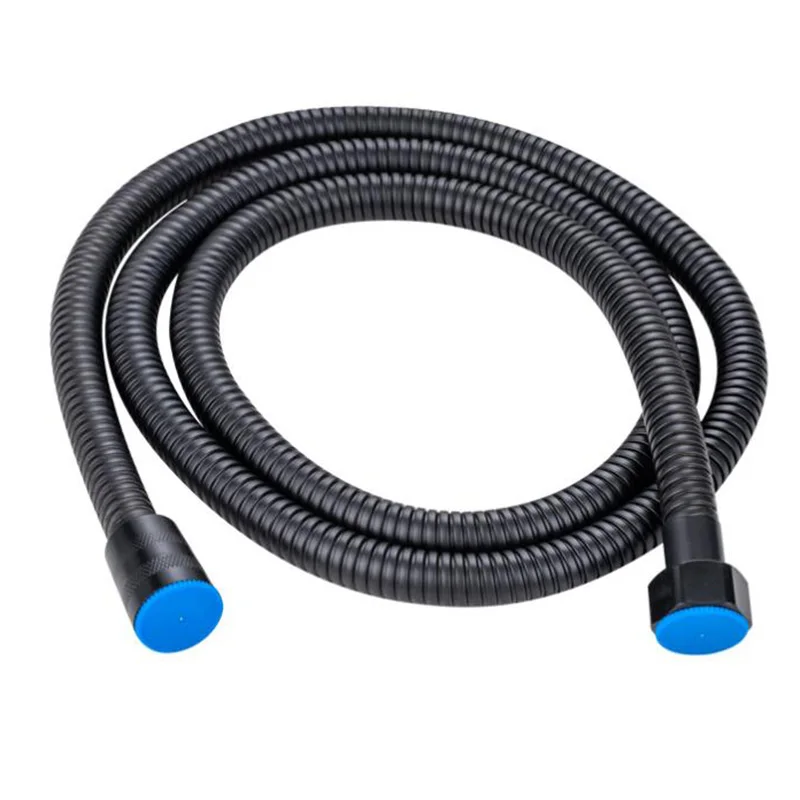 

G1/2 20mm Black Stainless Shower Head Bathroom Soft Water Hose tube connector Handheld Pipe Fittings Replacement 1.5M 2M C1