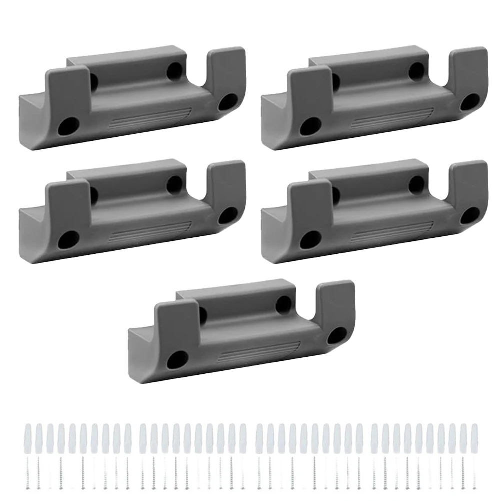 Water Hose Reel Holder Hook Wall Mount PVC Bracket For Garden Pipe Fixing Storage Gray 145mm Space Saving Design Prevents Tangli