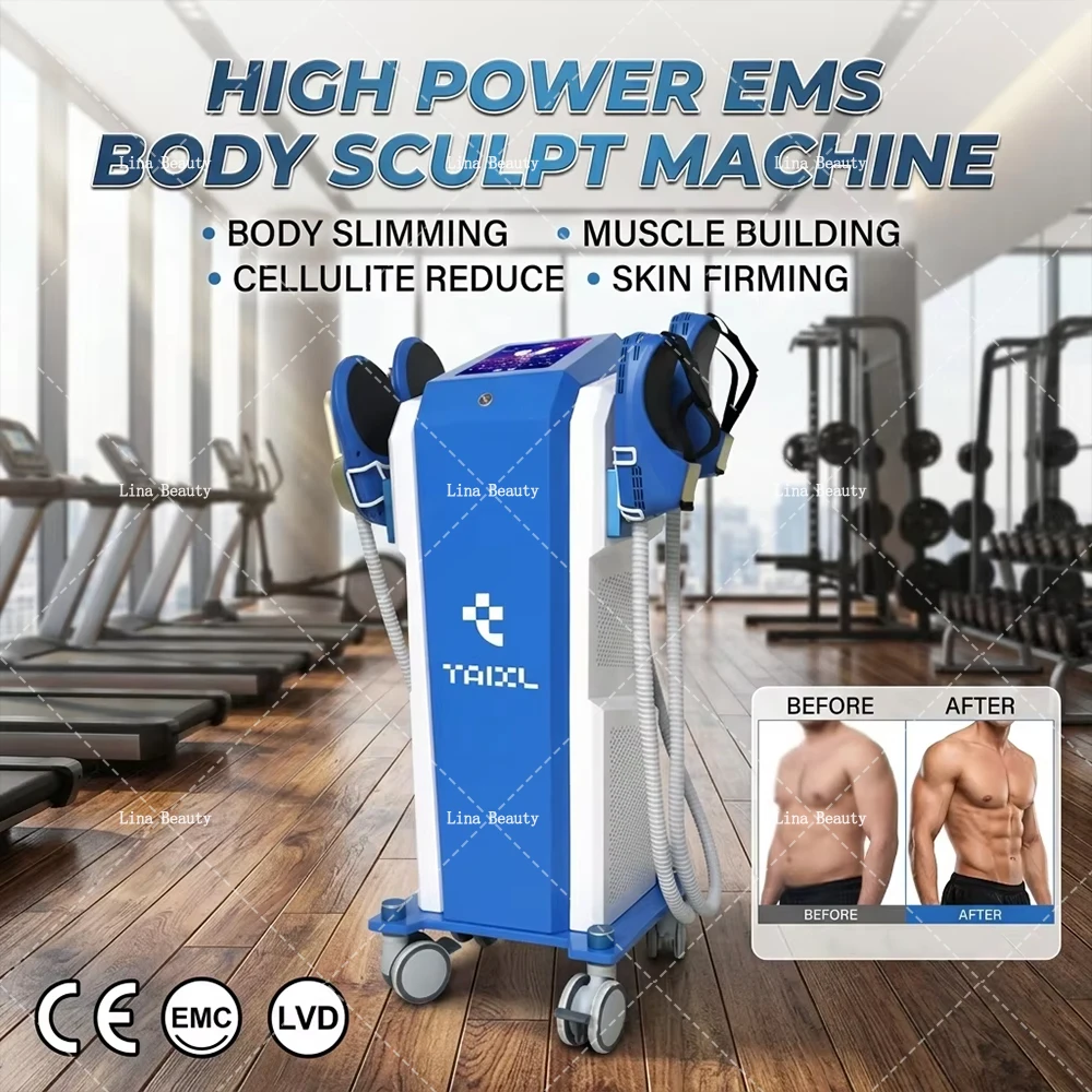 New 6500W Hiemt RF EMS Body Slimming Fat Removal Muscle Stimulation Professional  Weight Lose Machine Beauty Salon And Home Use