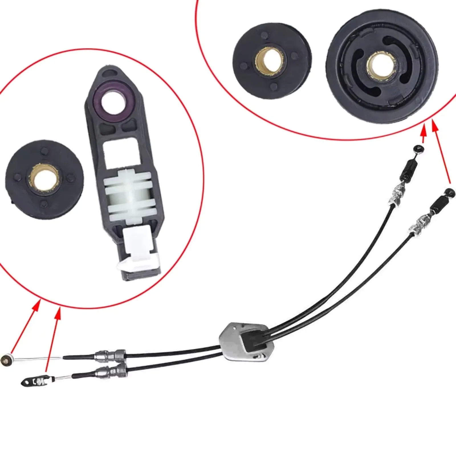 34413-8Y000 Car Manual Gear Shift Cable Linkage End Bushing For Nissan Altima L31 Sentra B15 Almera N16 X-Trail T30 Pulsar 2006
