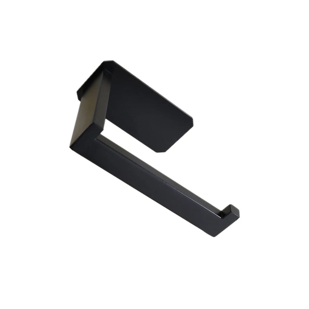 

Hanger Square Household Stand Rack Self-adhesive Paper Holder Black