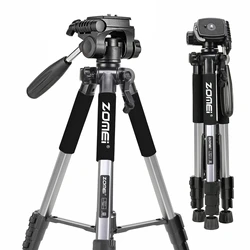 140cm/55in Zomei Professional Video Camera DSLR Tripod for Mobile Phone Canon 360 Degree Panorama Photography Aluminium Stand