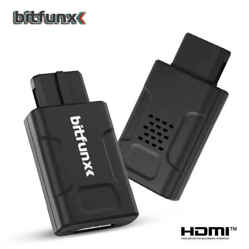

Bitfunx Mini 720P 1080P HDMI ™ Адаптер 16:9/4:3 Auto S-Video Composite для игровых консолей N64, SNES, SFC, NGC