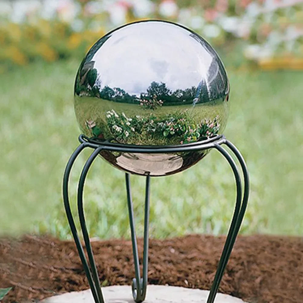 Seamless Hollow Ball Stainless Steel Hollow Polished Reflective Mirror Ball Garden High Gloss Ball Sphere Home Garden Decoration