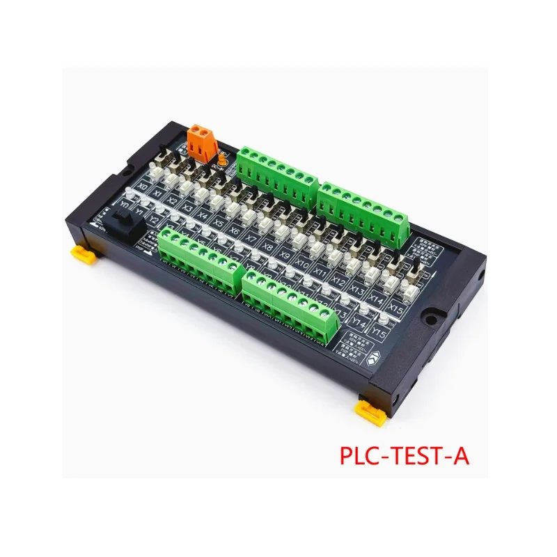 PLC test board 16 channel input/output debugging module compatible with NPN/PNP button board with DuPont line