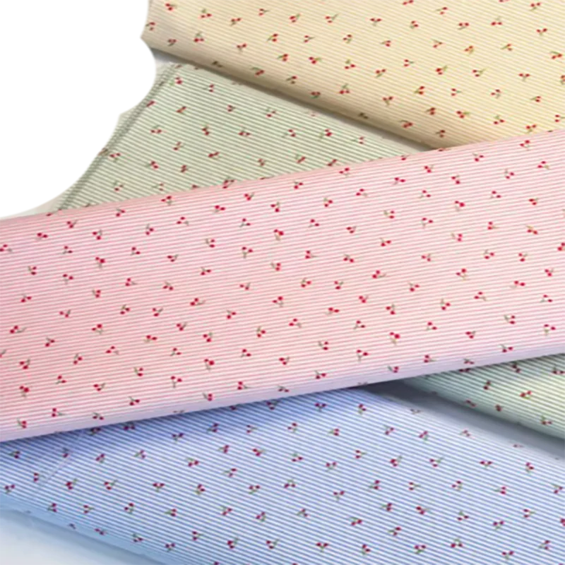 ViapHia 100% Cotton Fruit Series Orange Lemon Printed  Cotton Fabric Sewing Cloth Dress Textile Tissue