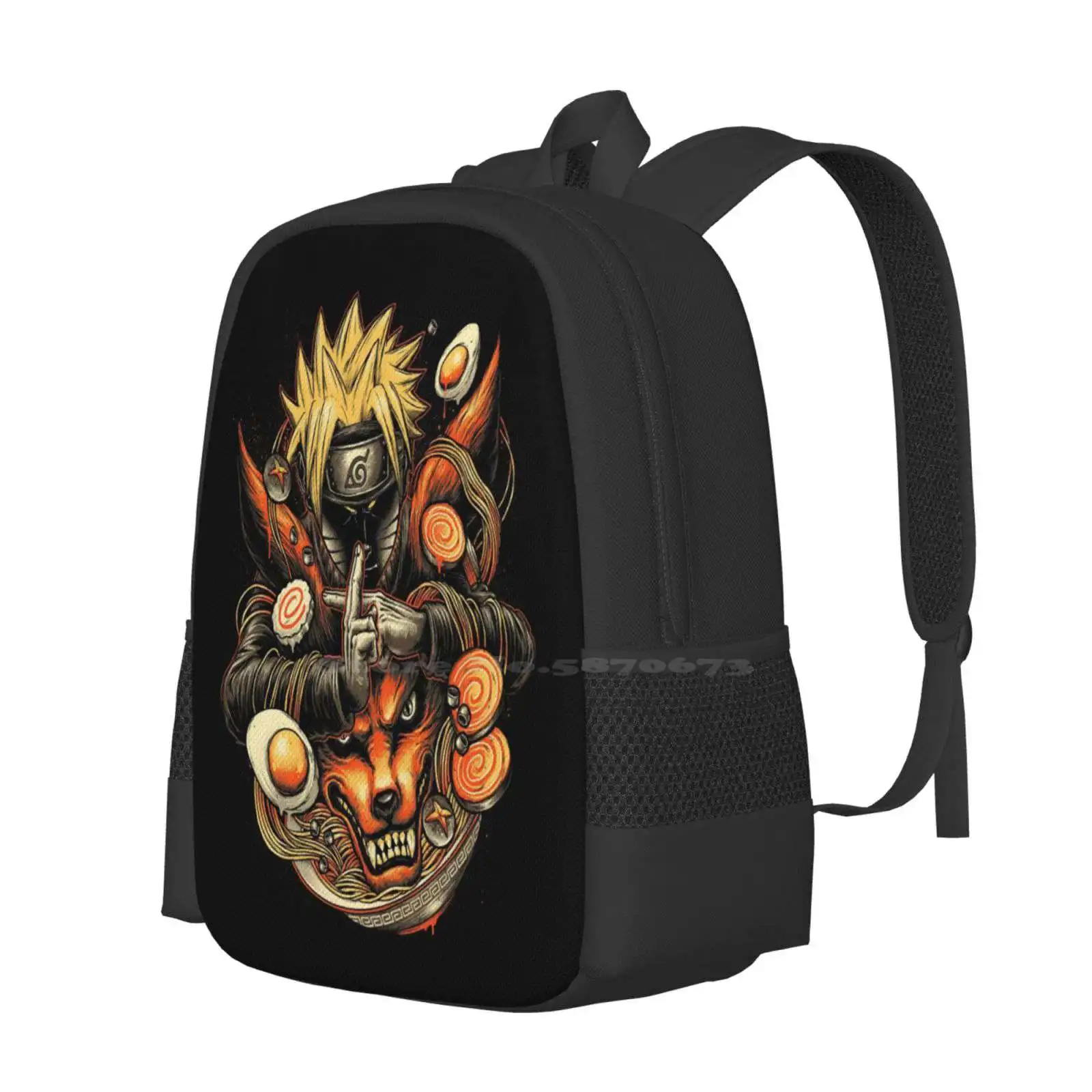 Power Of Ramen Hot Sale Schoolbag Backpack Fashion Bags Anime Manga Ramen