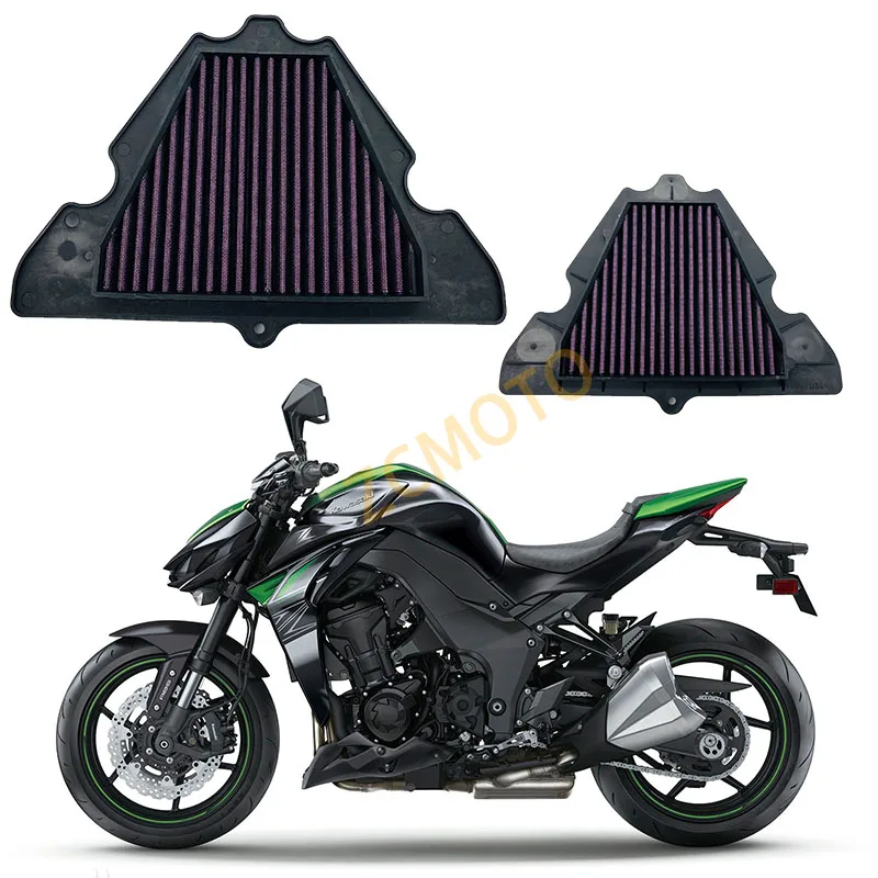 Motorcycle Air Filter Cleaner Air Intake Cleaner High Quality Filter Washable For Kawasaki Z1000 Z1000SX 2010-2015 NINJA1000