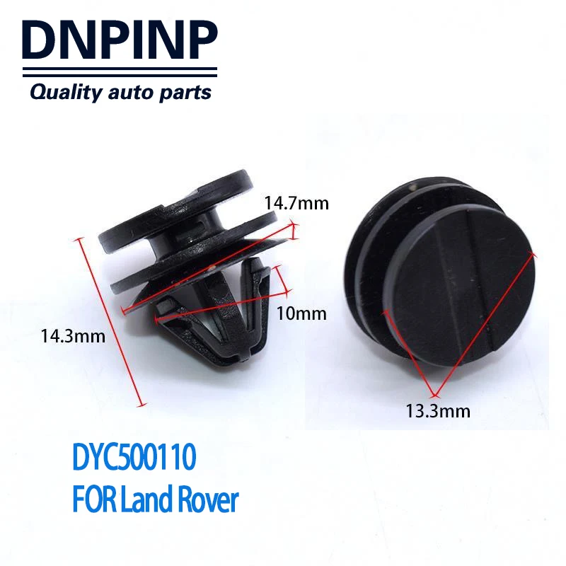 DYC500110 Door Moulding Wheel Arch Trim Clips Sill Cover Fastener DYC500110 for Land Rover Discovery Freelander