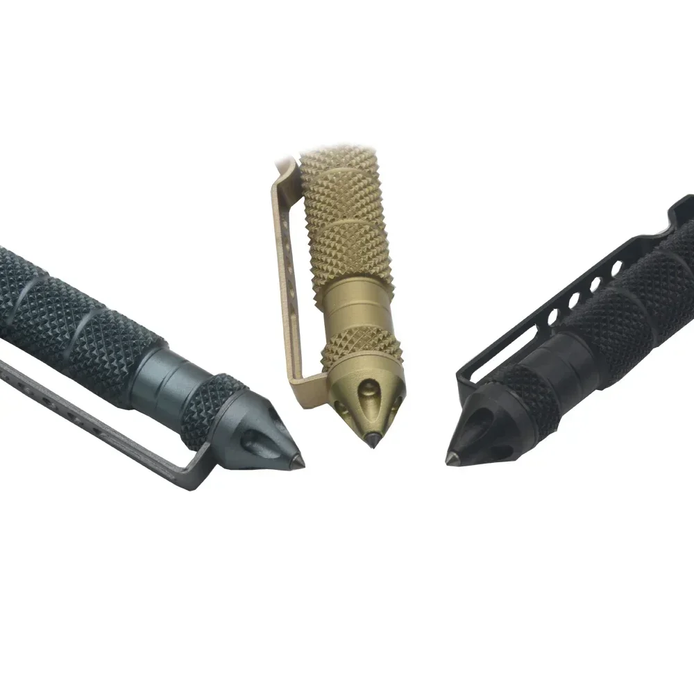 Self Defence Tactical Pen Pocket Aluminum Anti skid Military Pen Tungsten steel head Defense Pen Glass Breaker Survival Kit Pens