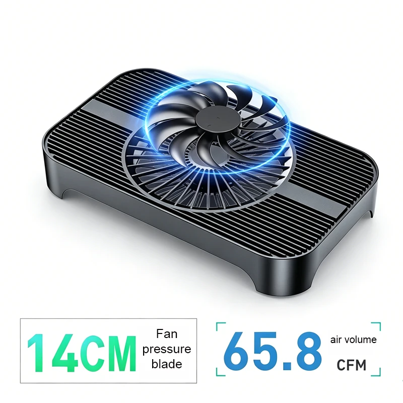 Suitable for Mac mini Host Studio Stand USB Cooling Fan Router Heat Sink Base mini Set-top Box Host Stand 14CM Fan Air Cooling