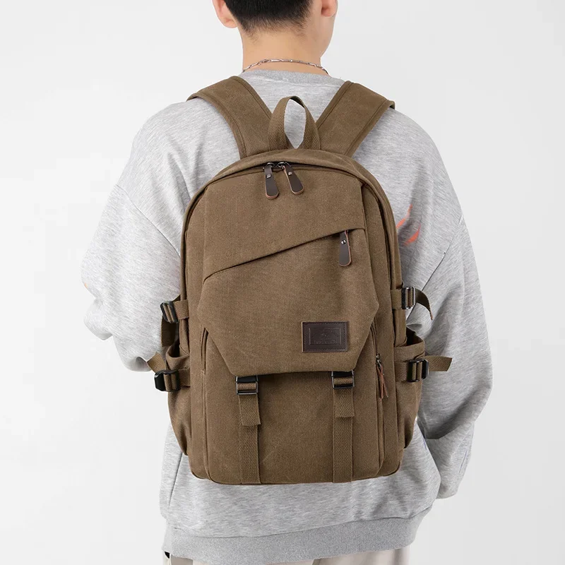 Xiaomi 15.6 Inch Large Capacity Rucksack Man Backpack Travel Bag Mountaineering Male Luggage Canvas Bucket Shoulder Bags for Men