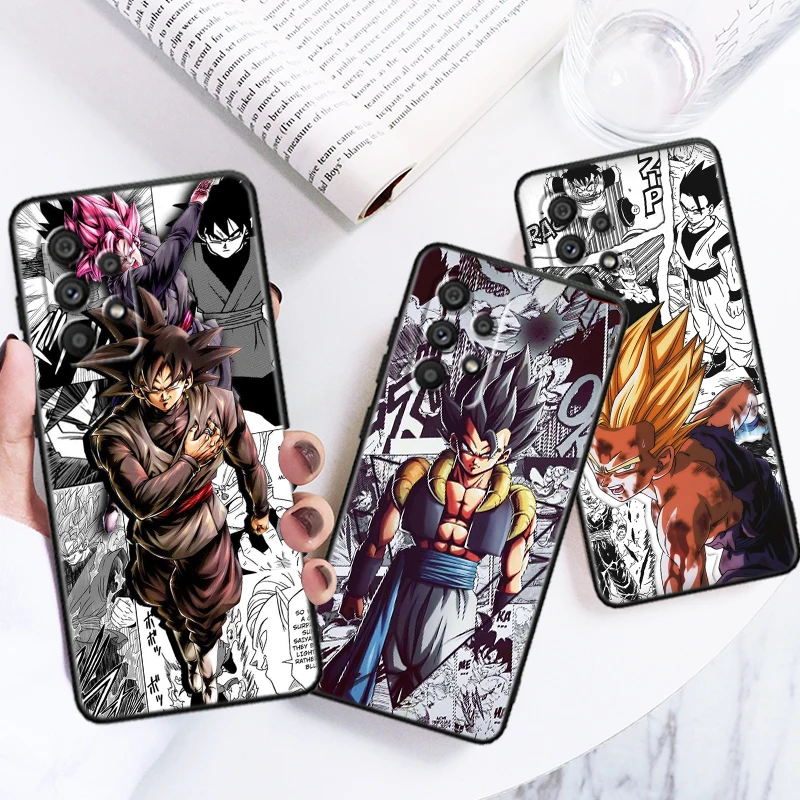 

Manga D-Dragon Ball Z Art For Samsung Note 20 10 Ultra Plus A31 A14 A12 A70 A34 A25 A04 A05 A15 A24 5G Black Funda Phone Case