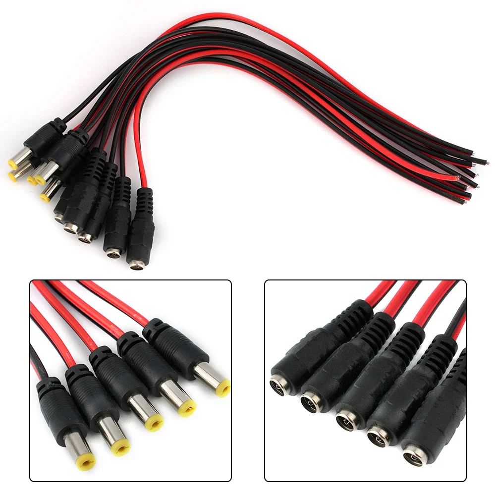 

Connector Cable Premium and Safe Connector Cable for Power Supply Monitoring 10PCS Male Female DC Power Supply Connector