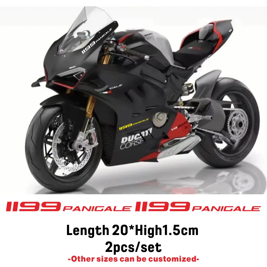 

for DUCATI 1199 Panigale PANINGALES 8Inch Sticker Decal Motorcycle Car Sticker Wheels Fairing Helmet Sticker Decal