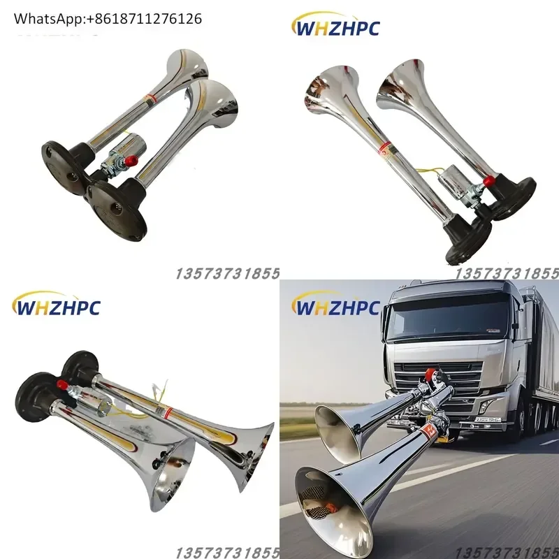 1pcs DQL222 24V Electronic Air Horn Super Loud Universal for Large Truck Yutong Bus Minibus Dual Tone High Decibel Warning