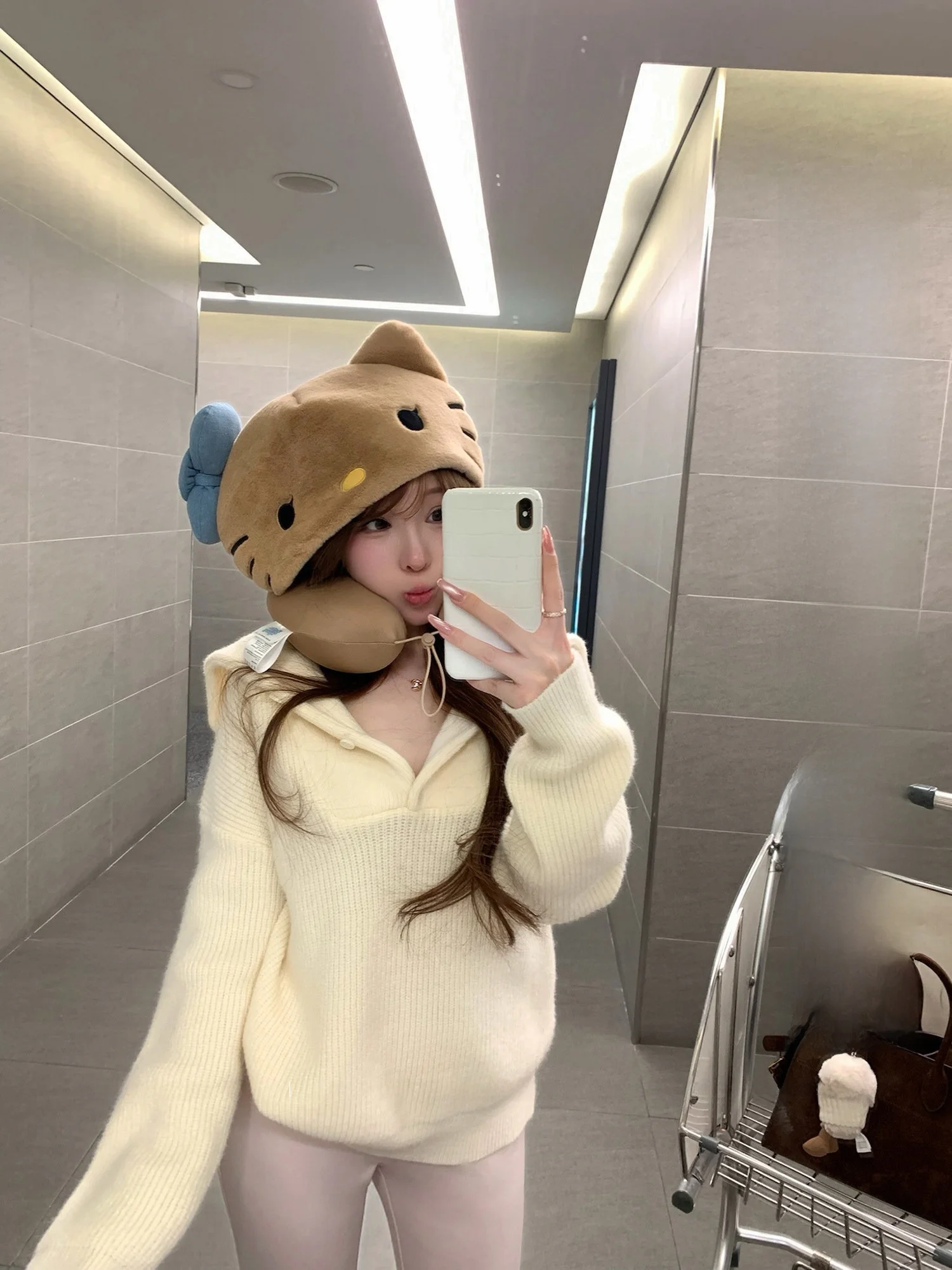 

Женский вязаный свитер Lukira Pure Color с воротником-стойкой, свободный крой, осень-зима, мягкий, из смеси акрила, полиэстера и нейлона